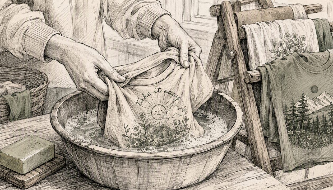 How to Wash Graphic Tees and Keep Prints from Cracking